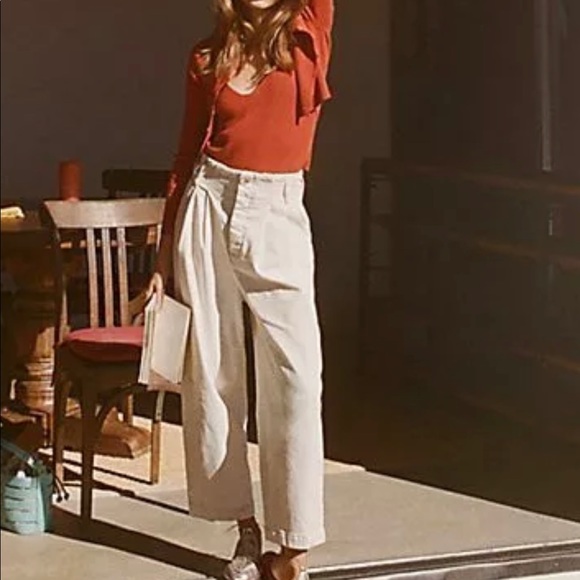 free people Pleated Carrot Jeans sz 6 - Picture 3 of 5